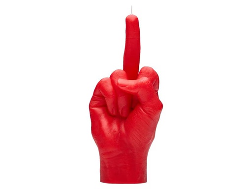 [90351135 1719510] Mandatus Kerze Candle Hand F*ck you, Rot