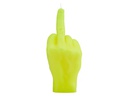Mandatus Kerze Candle Hand F*ck you, Neongelb