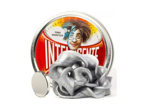 [90351168 1720264] Intelligente Knete Knetmasse Ferromagnetisch + Super-Magnet (silber) 80 Gramm