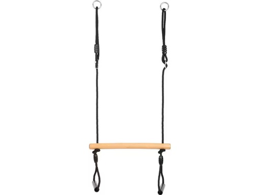 [90351249 1694343] small foot Trapezschaukel mit Turnringen «Black Line»