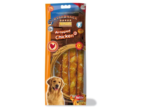 [90351328 1702392] Nobby Kausnack StarSnack Barbecue Wrapped Chicken XL, 270g
