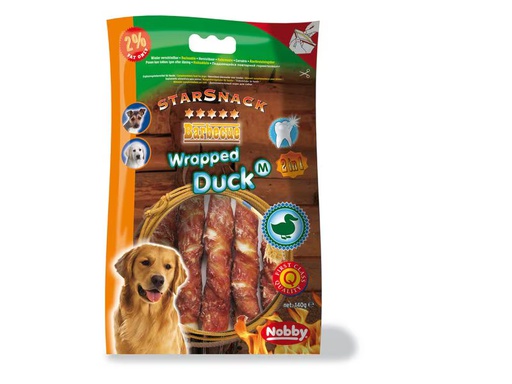 [90351386 1702399] Nobby Kausnack StarSnack Barbecue Wrapped Duck M, 140 g