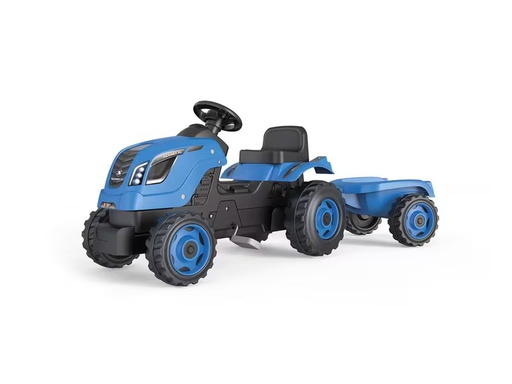 [90351402 1714897] Smoby Traktor Farmer XL mit Anhänger Blau
