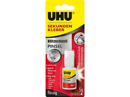 [90351501 1720496] UHU Sekundenkleber mit Pinsel 5 g
