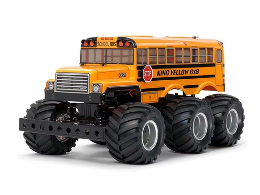 [90351507 1701527] Tamiya Monster Truck King Yellow 6x6 G6-01 Bausatz, 1:18