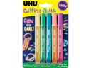 UHU Bastelkleber Glitter Glue Glow 5 x 10 ml