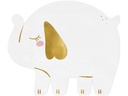Partydeco Papierservietten Elefant 16 x 13.5 cm, 12 Stück