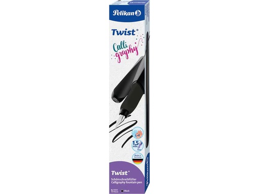 [90351669 1689989] Pelikan Füllfederhalter Twist Kalligraphy Black, 1 Stück