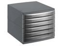 Rotho Schubladenbox Quadra 6 Grau