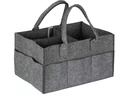 relaxdays Organizer Windel Caddy Filz Anthrazit