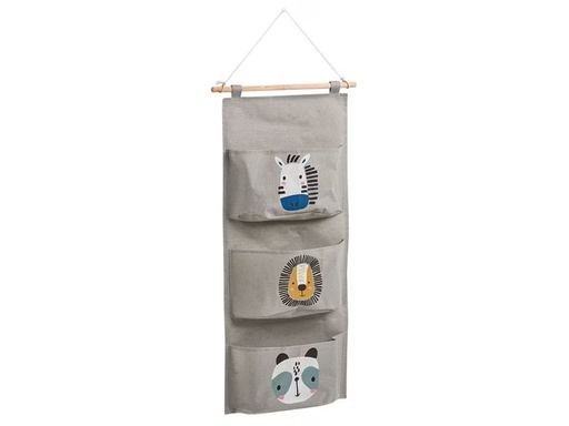 [90352264 1705175] Zeller Present Hängematte 3 Fächer Animals 60 x 20 cm