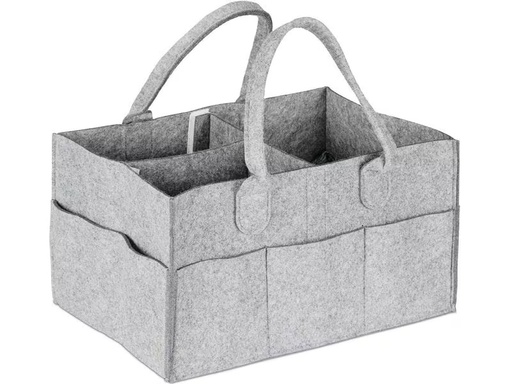 [90352301 1703187] relaxdays Organizer Windel Caddy Filz Grau