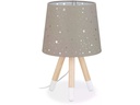 relaxdays Tischlampe Sterne Grau