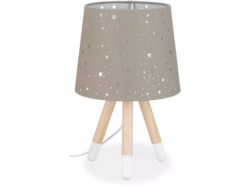 [90352308 1703176] relaxdays Tischlampe Sterne Grau