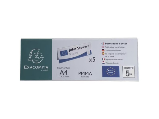 [90352362 1719173] Exacompta Namensschild A4