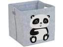 relaxdays Spielzeugkorb Panda