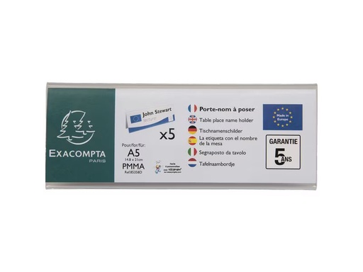 [90352383 1719176] Exacompta Namensschild A5