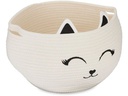 relaxdays Spielzeugkorb Filz Katze