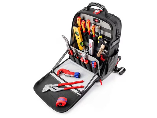 [90352414 1720472] Knipex Werkzeugrucksack Modular X18, Sanitär, 17-teilig