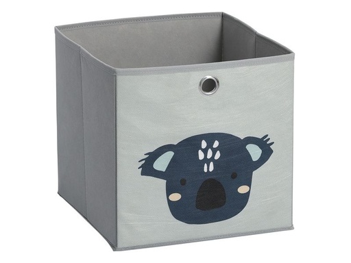 [90352422 1705177] Zeller Present Spielzeugbox Koala Grau 28 x 28 x 28 cm