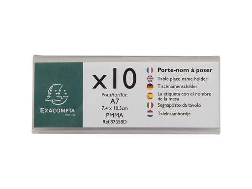 [90352445 1719174] Exacompta Namensschild A7