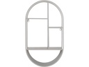House Nordic Wandregal Feira 35 x 15 x 60 cm, Grau