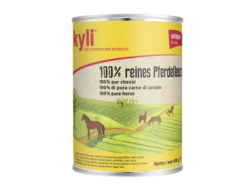 [90352522 1713315] kyli Nassfutter 100% Pferdefleisch, 6 x 800 g