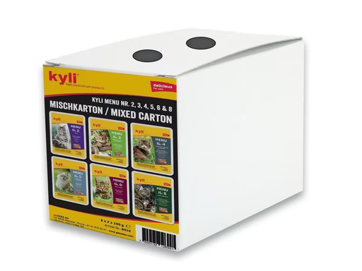 [90352531 1713339] kyli Nassfutter Menu Mischkarton, 12 x 100 g