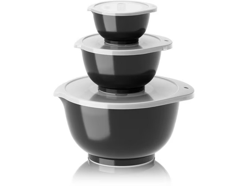 [90352570 1656636] Rosti Rührschüssel-Set New Margrethe 3 Stück, 4 l, Schwarz