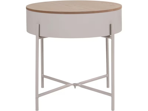 [90352684 1719083] House Nordic Beistelltisch Sisco Beige/Hellgrau