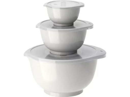 [90352690 1656634] Rosti Rührschüssel-Set New Margrethe 3 Stück, 4 l, Weiss