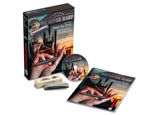 [90352890 1387967] Hohner Mundharmonika Blues Starter Set Englisch – C-Dur