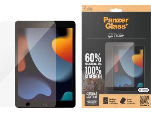 [90353007 1717505] Panzerglass Ultra-Wide Fit iPad 7th - 9th Gen. 10.2