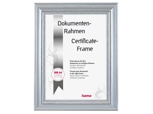 [90353051 1720119] Hama Bilderrahmen Lobby Silber, 21 x 29.7 cm