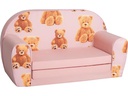 Knorrtoys Kindersofa Teddy pink