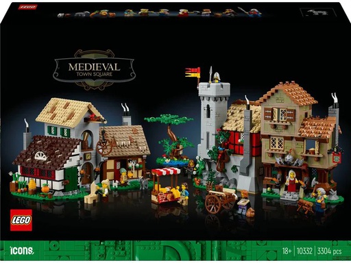 [90353182 1718402] LEGO® Icons Mittelalterlicher Stadtplatz 10332