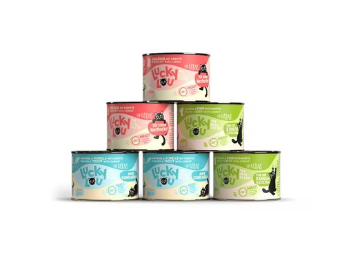[90353323 1710642] Lucky Lou Nassfutter Lifestage Kitten Multipack, 6 x 200 g