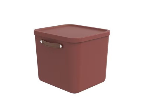[90353333 1722684] Rotho Aufbewahrungsbox Maloja 40 l, Iron rot