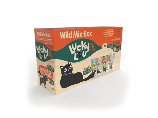 [90353402 1710644] Lucky Lou Nassfutter Lifestage Adult Wild-Mix, 12 x 125 g