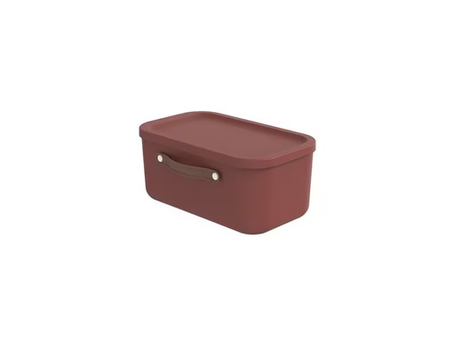 [90353438 1722671] Rotho Aufbewahrungsbox Maloja 12 l, Iron Rot