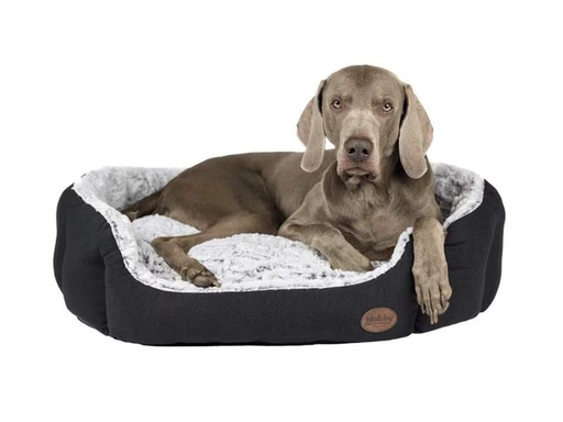 [90353494 1715690] Nobby Comfort Bett Cacho Dunkelgrau, 86 x 70 x 24 cm