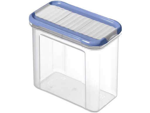 [90353495 1722732] Rotho Vorratsdose Domino 1 l, Blau/Transparent