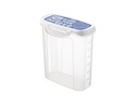 Rotho Vorratsdose Click & Lock 1.5 l, Blau/Transparent