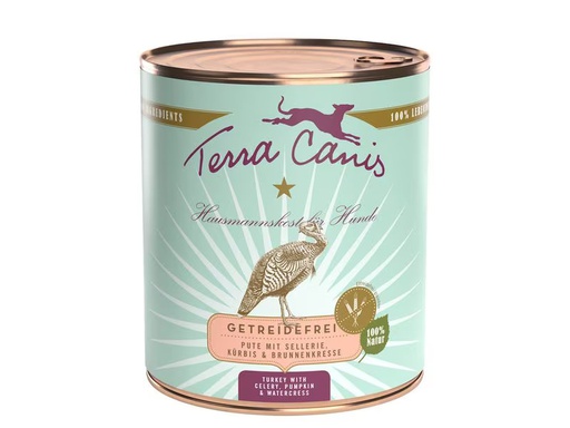 [90353530 1710549] Terra Canis Nassfutter Getreidefrei Pute, 800 g
