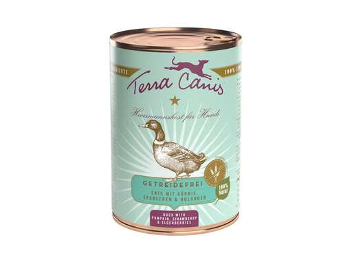 [90353542 1710546] Terra Canis Nassfutter Getreidefrei Ente, 400 g