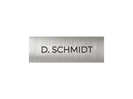 [90353547 1729428] Doorbird Namensschild für D11x Ruftaste Edelstahl V4A
