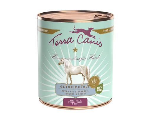 [90353560 1710548] Terra Canis Nassfutter Getreidefrei Pferd, 800 g