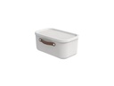 Rotho Aufbewahrungsbox Maloja 12 l, Mistletoe Weiss