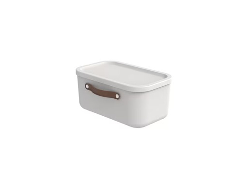 [90353597 1722665] Rotho Aufbewahrungsbox Maloja 12 l, Mistletoe Weiss