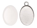 Glorex Anhänger Cabochon Oval, 27 x 19 mm